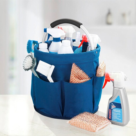 WENKO  Universal Reinigungs-Caddy Blau 2er Set, Putzcenter 8