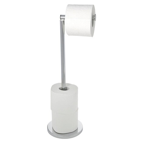 WENKOStand Toilettenpapierhalter 2 in 1 Edelstahl Glänzend, 2er Set 2