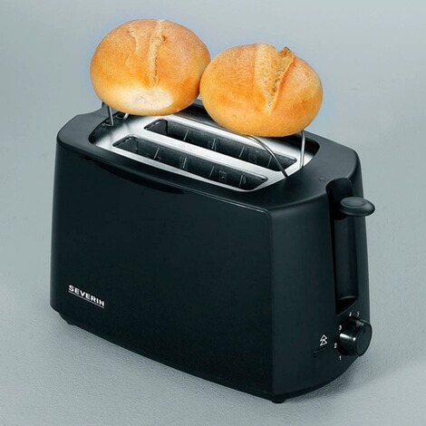 valuta meten De Alpen Severin Automatik-Toaster, AT 2287, ca. 700 W, integrierter Brötchen-Röstaufsatz,  einstellbarer Bräunungsgrad online kaufen | Die moderne Hausfrau