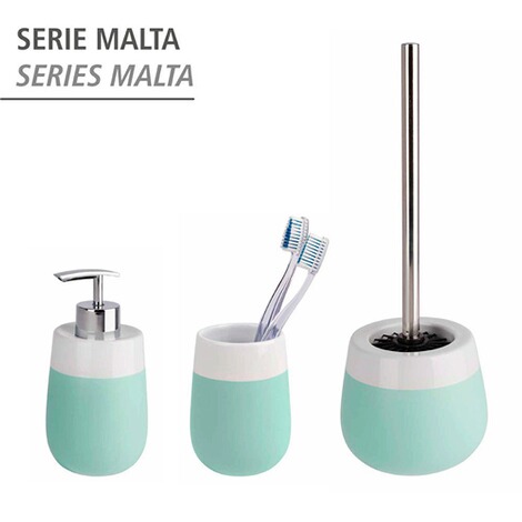 WENKO  WC-Garnitur Malta Mint/Weiß Keramik 5
