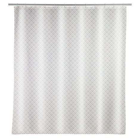 WENKO  Duschvorhang Cubique, Textil (Polyester), 180 x 200 cm, waschbar 1