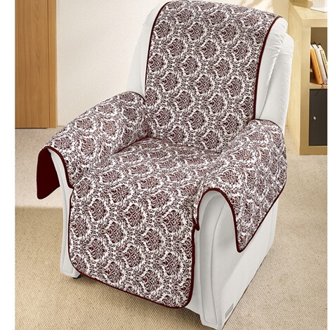 vivaDOMO®  Protège-fauteuil réversible brun 4