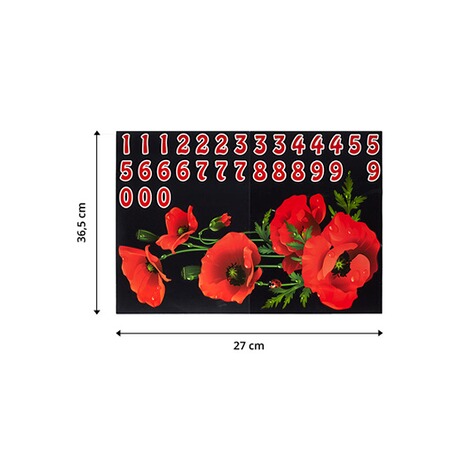 Mülltonnen-Aufkleber Mohnblumen 5