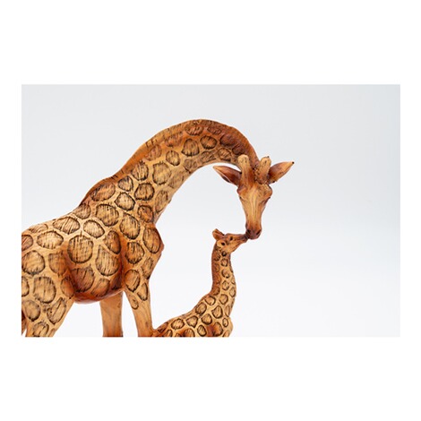 Famille girafe décorative, figurine déco maman et bébé girafe, girafes et acacia  Louise 9