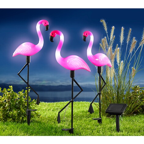 Trio solar 'Flamingovrienden', 3 stuks online kopen | Huis & Comfort