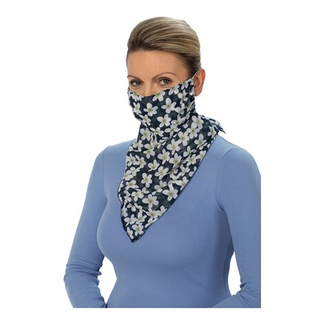 Foulard de protection pour la bouche et le nez bleu/blanc/vert 2