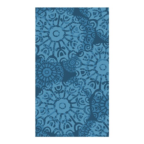 Teppich "Blumen" blau 1