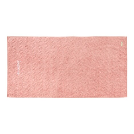 viva domo  Handdoek Amber gepersonaliseerd met naam roze 1