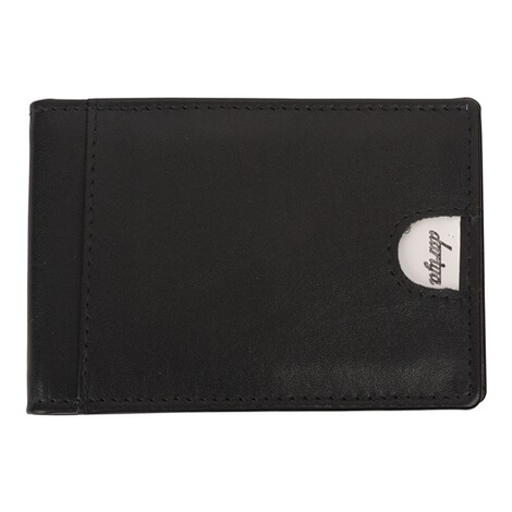 RFID-blockierend minimalistisch feinstes Echtleder YBONNE Geldbörse mit Geldklammer 