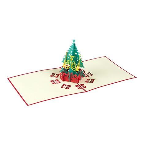viva domo  3D-Weihnachtskarte Weihnachtsbaum 2