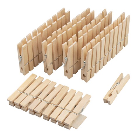 Bümag  Pinces à linge en bois, 50 pièces 1