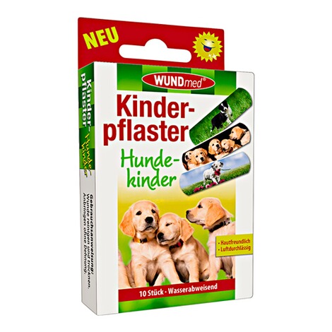 WUNDMED  Kinderpflaster, 10 Stück Hunde 1
