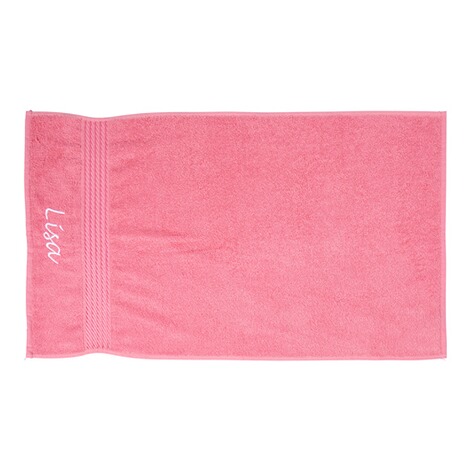 Handtuch personalisiert mit Namen rosa 1