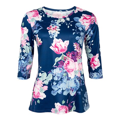 Damesshirt Bloemen 1
