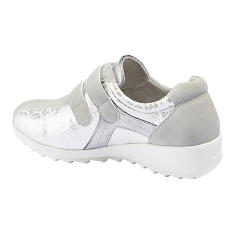 wonderwalk  Lage klittenbandschoen Jana zilvergrijs 7
