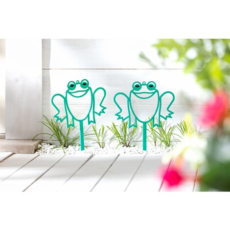 genialo  Gartenstecker "Frosch", 2 Stück 1