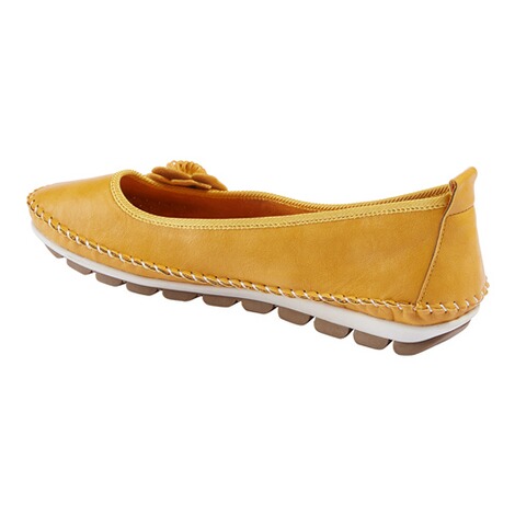 wonderwalk  Comfortballerina “Flower” geel 6