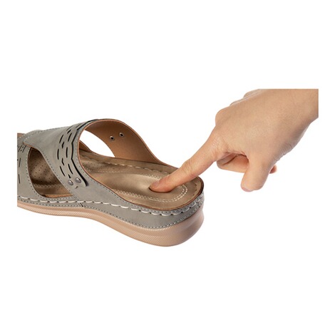 wonderwalk  Comfort-slipper “Petra” grijs 3