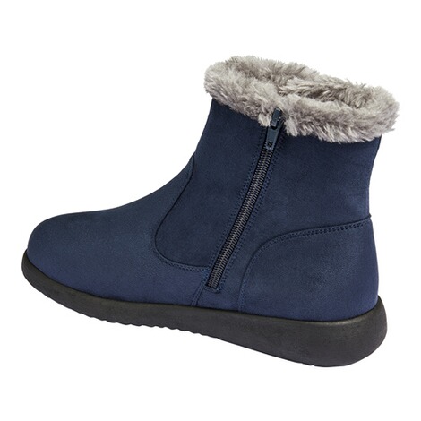 wonderwalk  Dames-enkellaarsje met strik marine 2