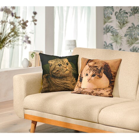 viva domo  Gobelin-kussenhoes "Katje Bella" Kater Bruno 2