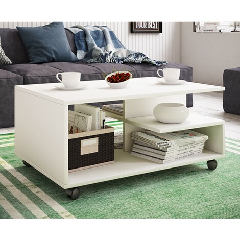 VCM  Couchtisch "Stango" weiß 1