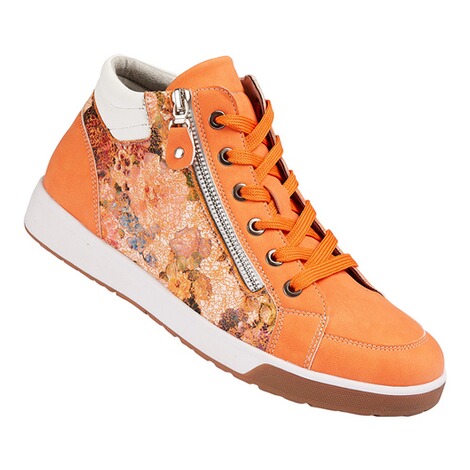wonderwalk  Enkelhoge sneaker "Florine" oranje 1