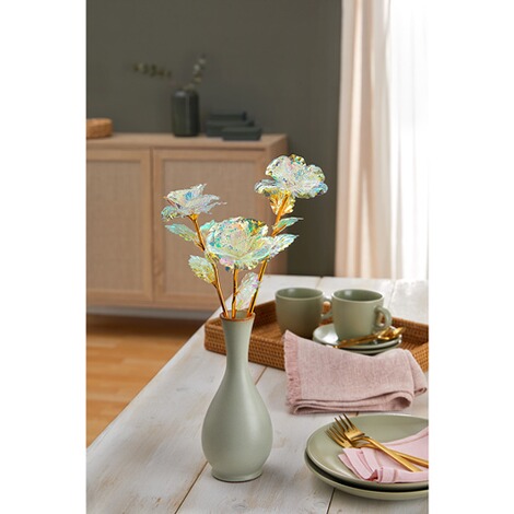 viva domo  Decoratief lichtgevend rozentrio, 3 stuks 2