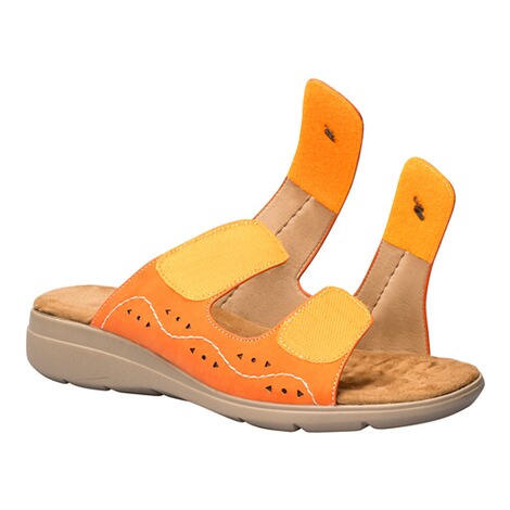wonderwalk  Massage-instappers "Edelweiss" oranje 3