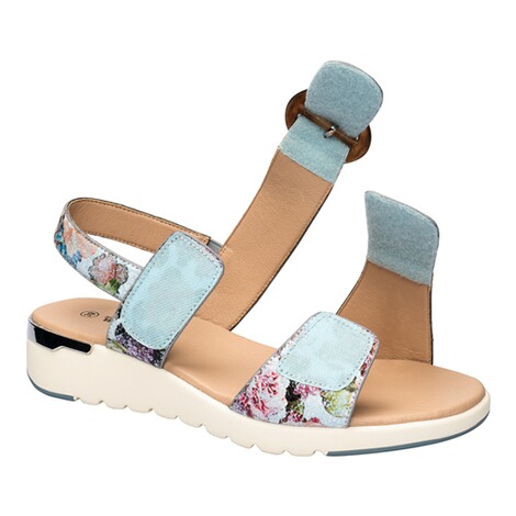 wonderwalk  Designer-klittenbandsandaal "Bloemen" 2