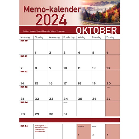 ﻿Memokalender 2024 ﻿“Natuur” 10
