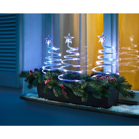 viva domo  Spiraal-kerstbomen “Kleurrijk”, 3 stuks 3