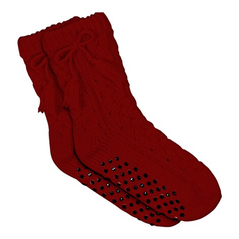 Anti-Rutsch-Socke  bordeaux 1