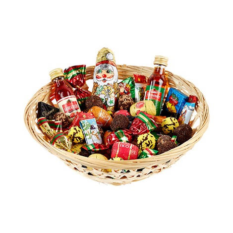 Panier de Noël aux friandises alcoolisées à commander en