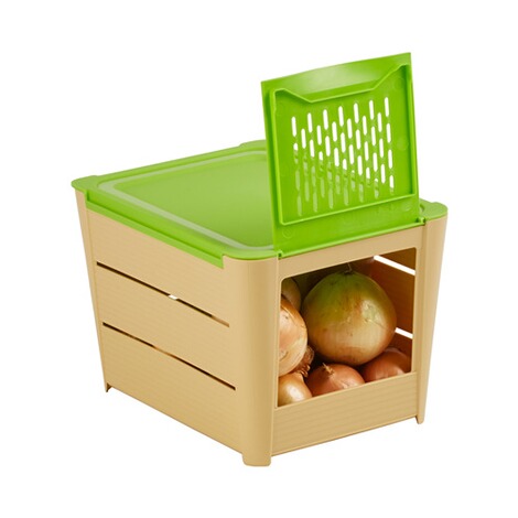 Kartoffel- und Gemüsebox mit Klappöffnung online kaufen | Die moderne