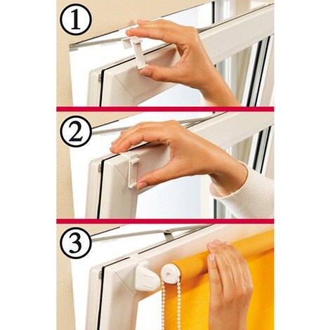 weisszum Klemmen und Kleben GARDINIA EASYFIX Rollo ThermoFb