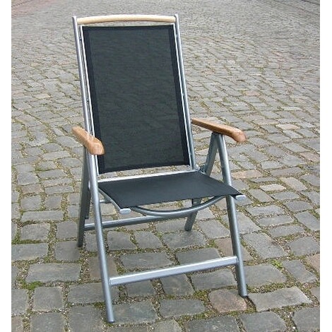 Merxx Alu Garten Klappsessel Mit Holzarmlehne Online Kaufen Die Moderne Hausfrau