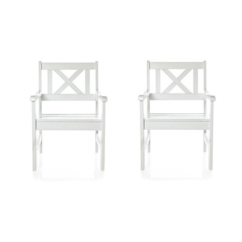Outdoor-Stuhl-Set, 2-tlg. Landhaus Weiß online kaufen ...