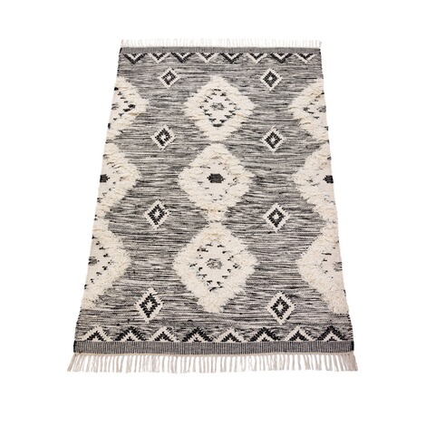 Teppich Wanda Grau Schwarz Weiss 90 X 160 Cm Online Kaufen Die