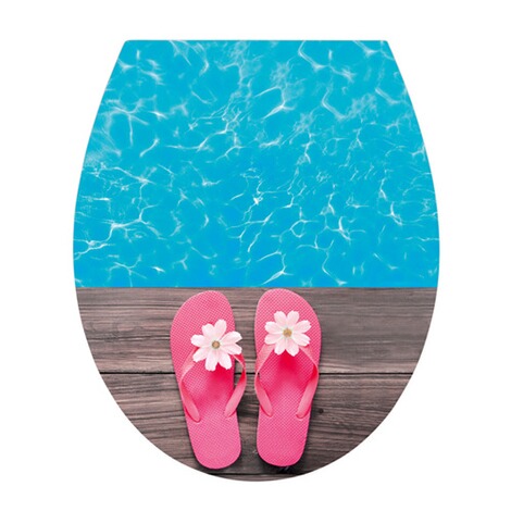 WENKO WC-Sitz Hochglanz Acryl Hawaii, Absenkautomatik, Fix-Clip ... WENKO WC-Sitz Hochglanz Acryl Hawaii, Absenkautomatik, Fix-Clip ...