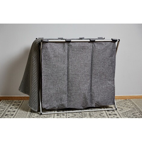 Wenko Waschesammler Trio Grau Meliert Waschekorb 130 L Online