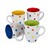 Koffiemokken "Kakelbont", 4 stuks, 330 ml 1