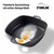 STONELINE  Eckpfanne 28x28 cm mit Aroma Glasdeckel, Pfanne rechteckig, Backofen &amp; Induktion geeignet 4