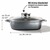 STONELINE  Eckpfanne 28x28 cm mit Aroma Glasdeckel, Pfanne rechteckig, Backofen &amp; Induktion geeignet 6
