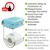 WENKOTurbo-Loc® Toilettenpapierhalter mit Ablage, Befestigen ohne bohren 3