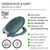 WENKO  Premium WC-Sitz Ottana Granit, aus antibakteriellem Duroplast mit Absenkautomatik 2