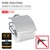 WENKO  Turbo-Loc® Edelstahl Toilettenpapierhalter Cover, rostfrei, Befestigen ohne bohren 2