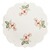 PLAUENER STICKEREI  Deckchen mit Blumen-Stickerei, 2er Set Ø 23 cm, rund natur/bordeaux 2