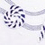 PLAUENER STICKEREI  Scheibengardine Britta, weiß/blau, mit maritimer Stickerei 40X95 CM 3