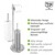 WENKO  Stand WC-Garnitur Universalo Neo Edelstahl, integrierter Toilettenpapierhalter und WC-Bürstenhalter, rostfrei 4