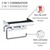 WENKO  Toilettenpapierhalter 2 in 1 Edelstahl, rostfrei 1